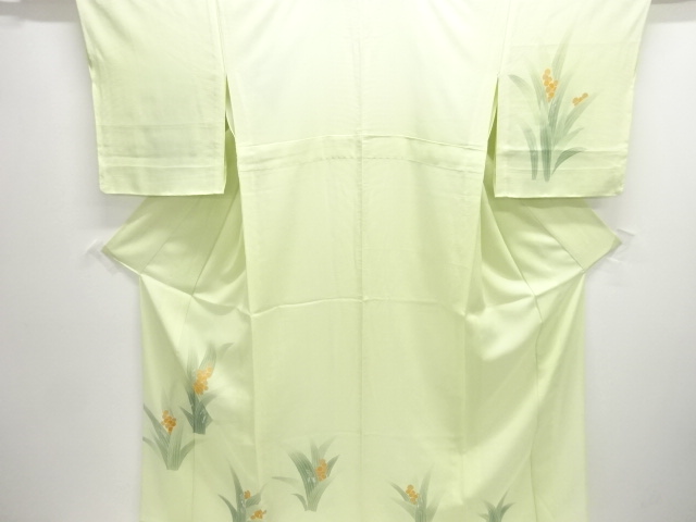 JAPANESE KIMONO / HOMONGI FOR SUMMER / FLORAL PLANTS